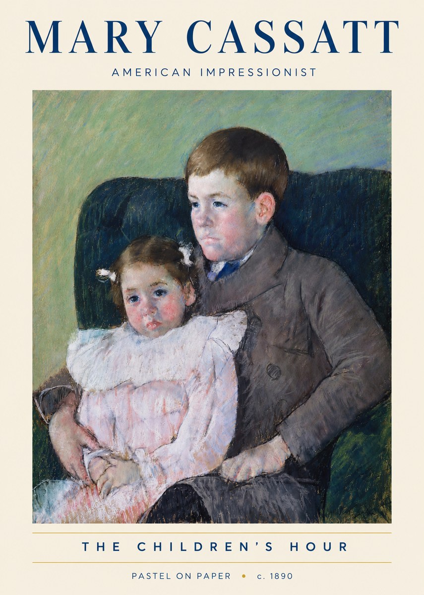 Mary Cassatt The Children's Hour No3 - Poszter