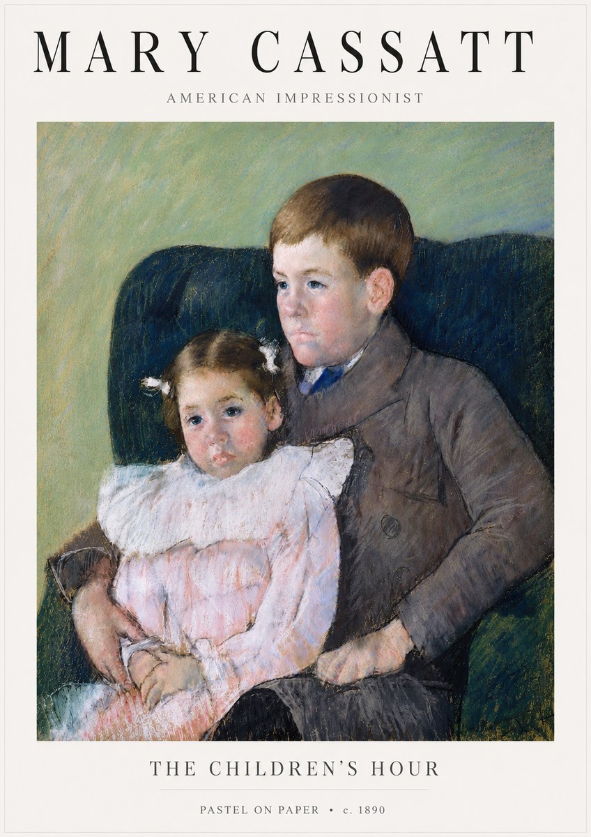 Mary Cassatt The Children's Hour No5 - Poszter