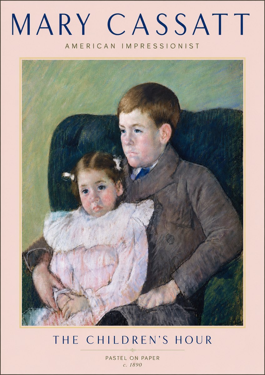 Mary Cassatt The Children's Hour No6 - Poszter