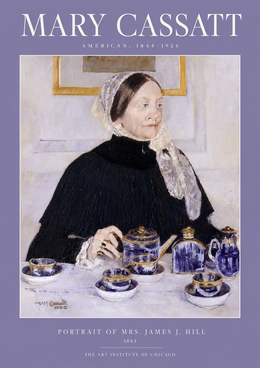 Mary Cassatt Portrait of Mrs. James J. Hill No2 - Poszter
