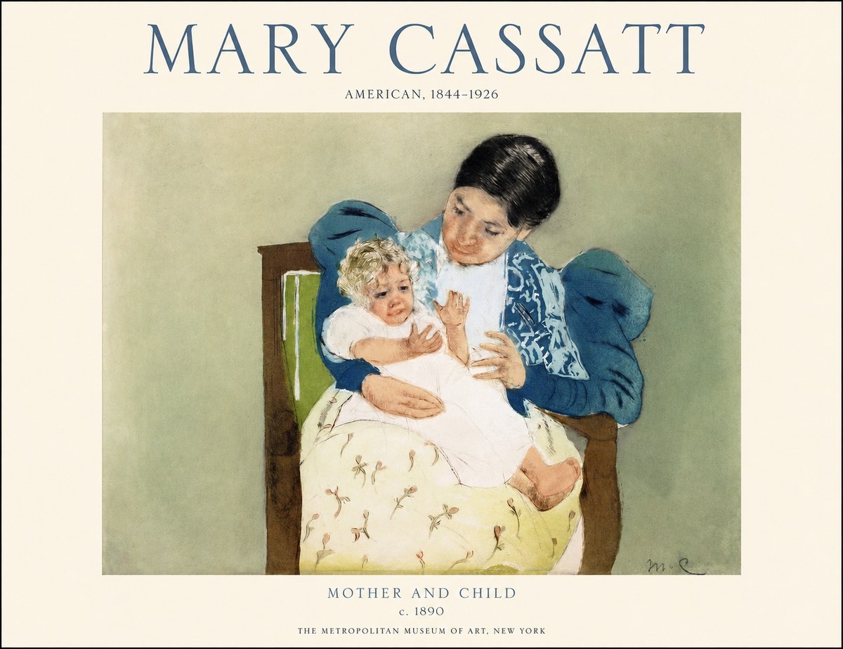 Mary Cassatt Mother and Child VIII No1 - Poszter