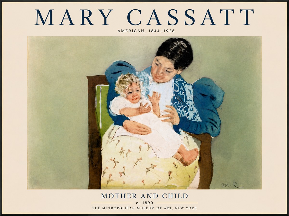 Mary Cassatt Mother and Child VIII No6 - Poszter