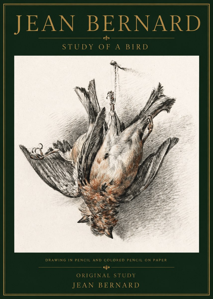 Jean Bernard Study of a Bird IV No5 - Poszter