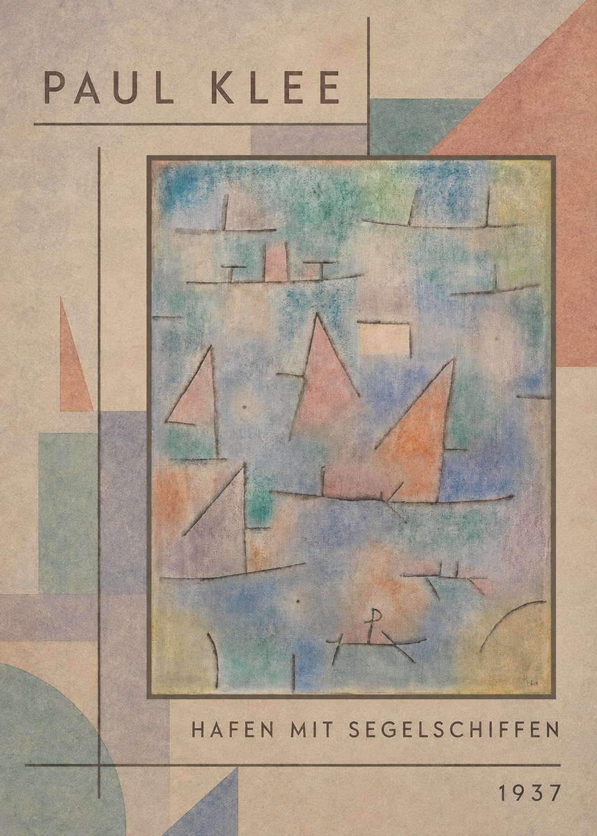 Paul Klee Hafen Mit Segelschiffen No2 - Poszter