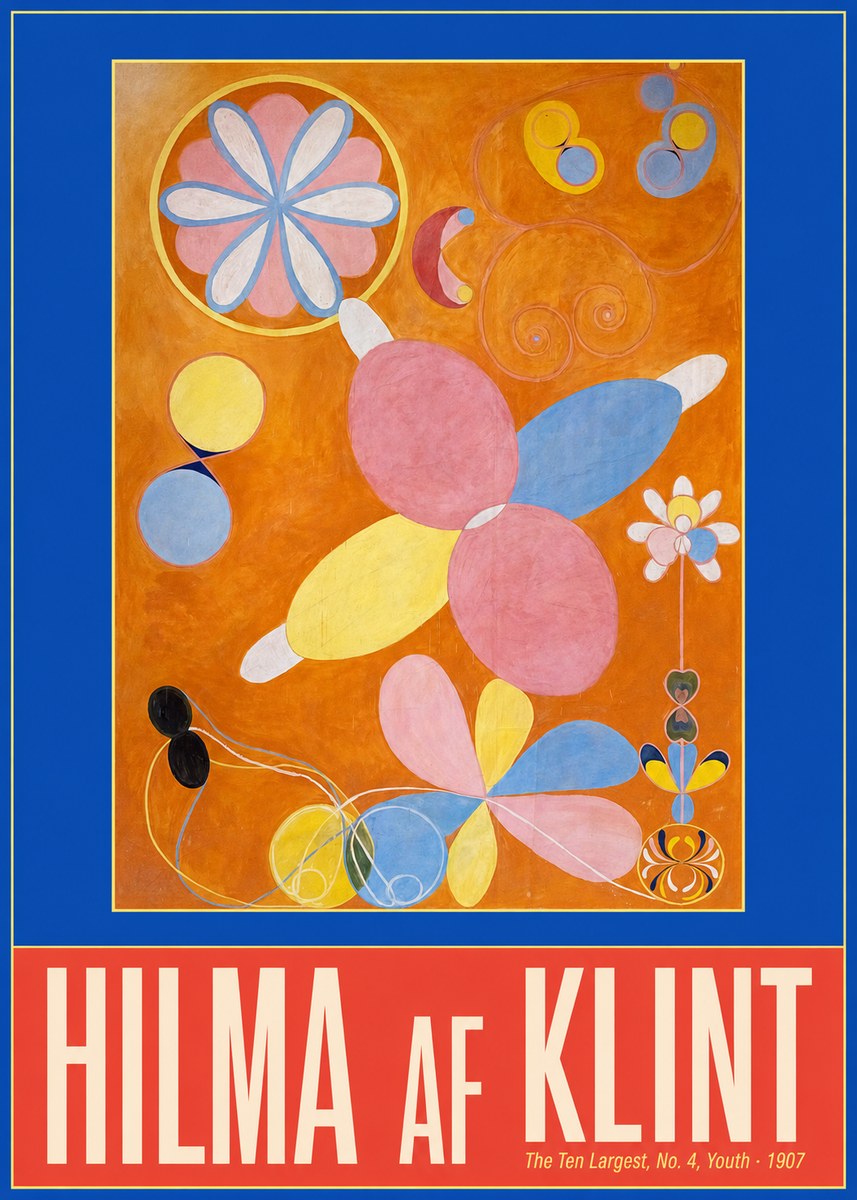 Hilma af Klint The Ten Largest, No. 4, Youth No2 - Poszter