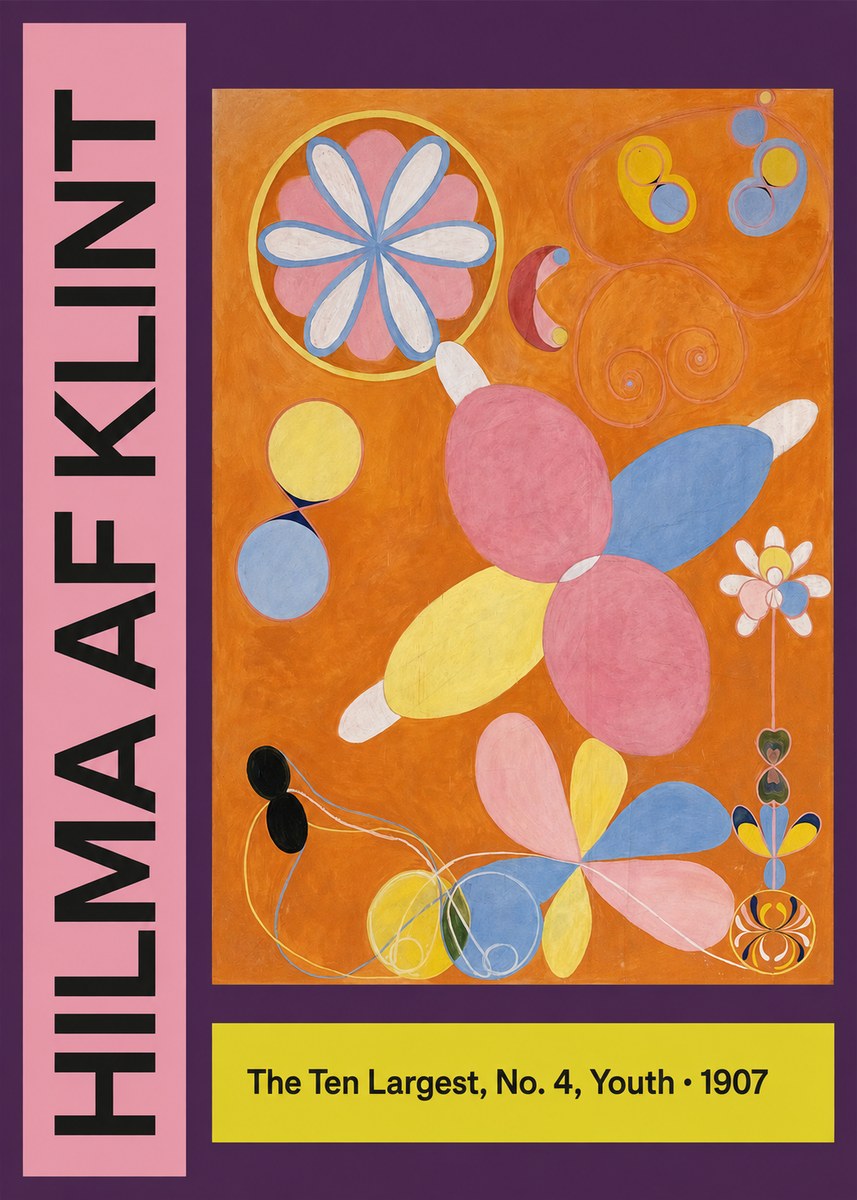 Hilma af Klint The Ten Largest, No. 4, Youth No3 - Poszter
