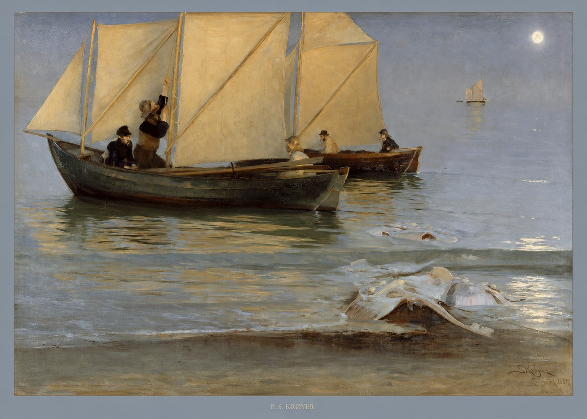P.S. Krøyer A Ray Washed Ashore No5 - Poszter