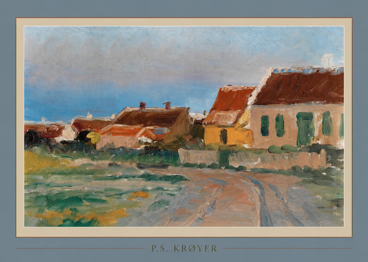 P.S. Krøyer Houses in Skagen No2 - Poszter