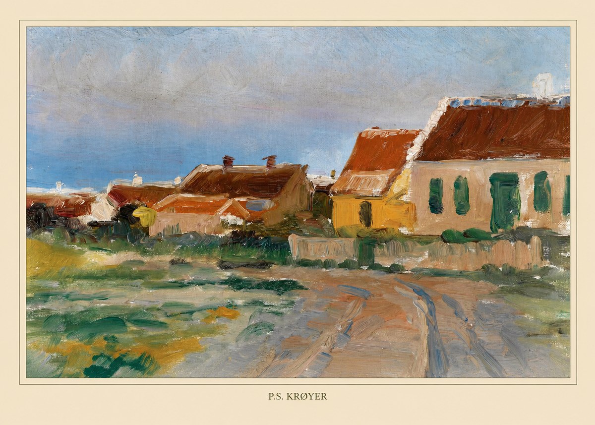 P.S. Krøyer Houses in Skagen No4 - Poszter