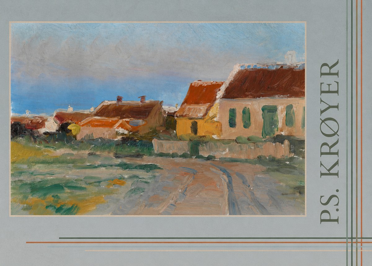 P.S. Krøyer Houses in Skagen No6 - Poszter