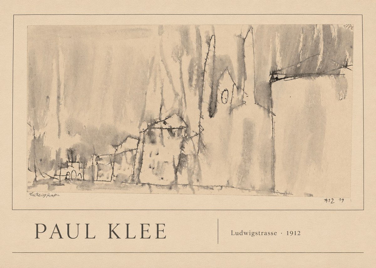 Paul Klee Ludwigstrasse No1 - Poszter