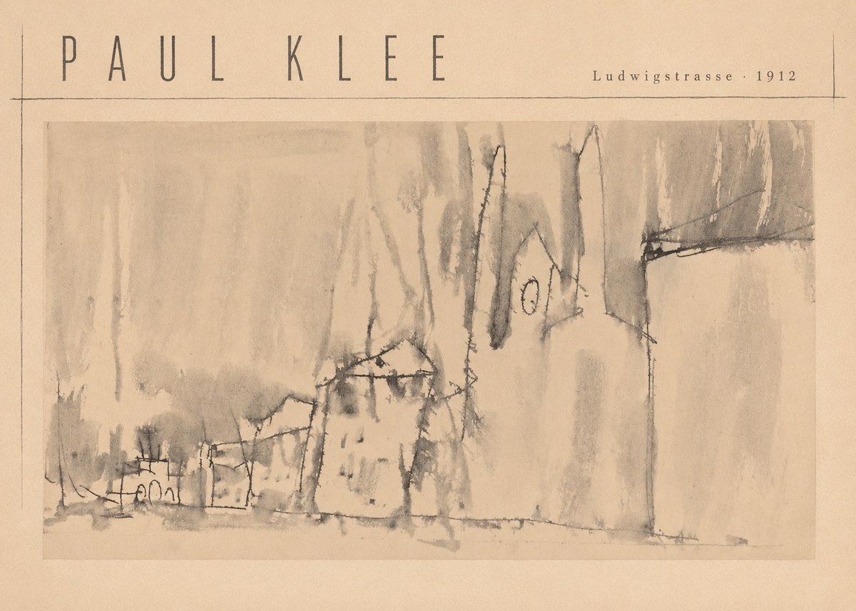 Paul Klee Ludwigstrasse No4 - Poszter