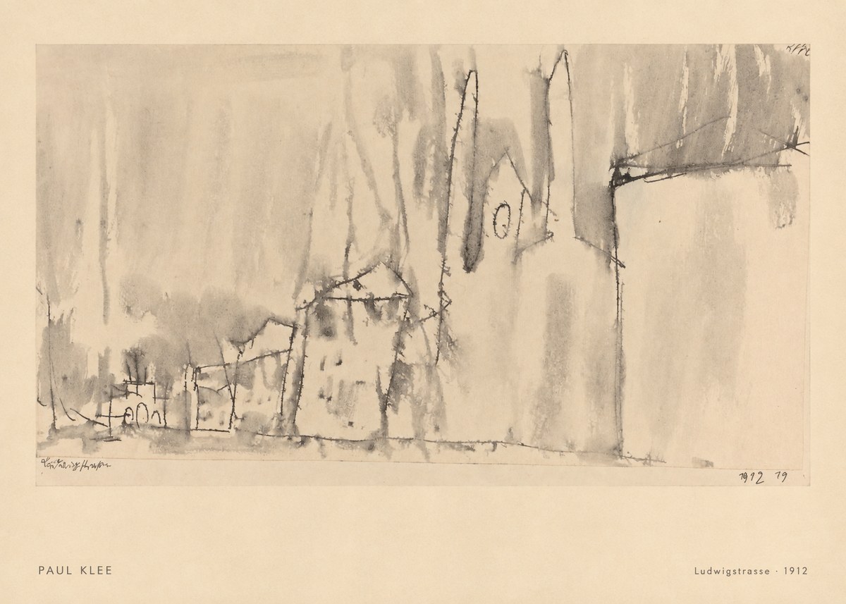Paul Klee Ludwigstrasse No6 - Poszter