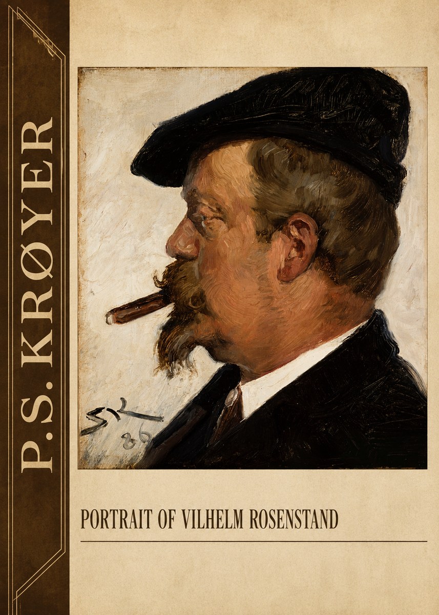 P.S. Krøyer Portrait of Vilhelm Rosenstand No2 - Poszter