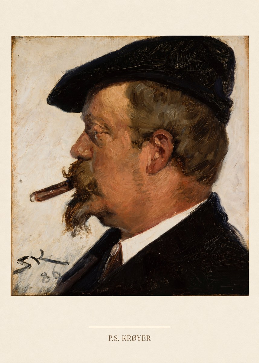 P.S. Krøyer Portrait of Vilhelm Rosenstand No6 - Poszter