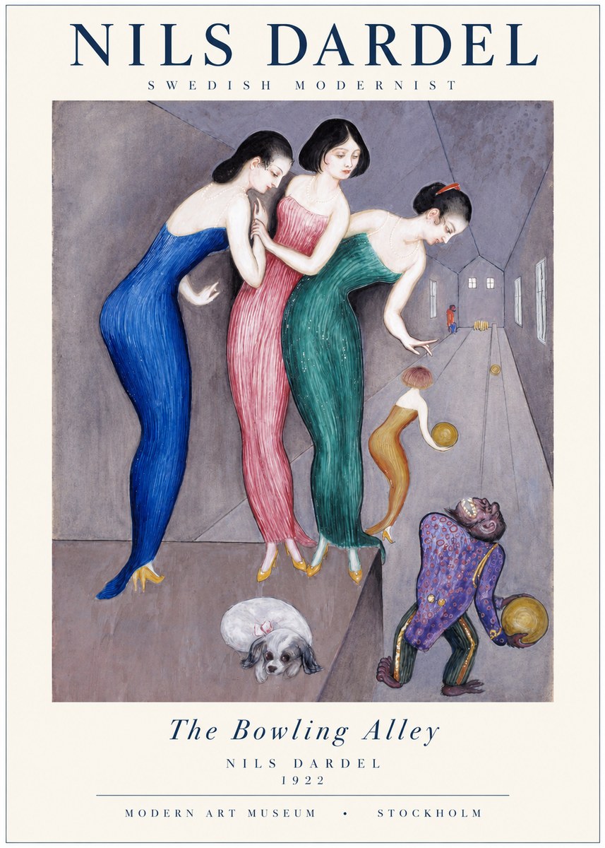 Nils Dardel Three Graces No2 - Poszter