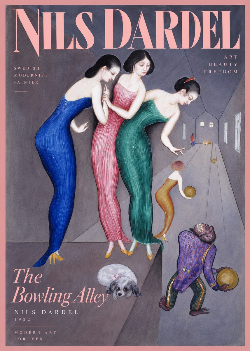Nils Dardel Three Graces No3 - Poszter