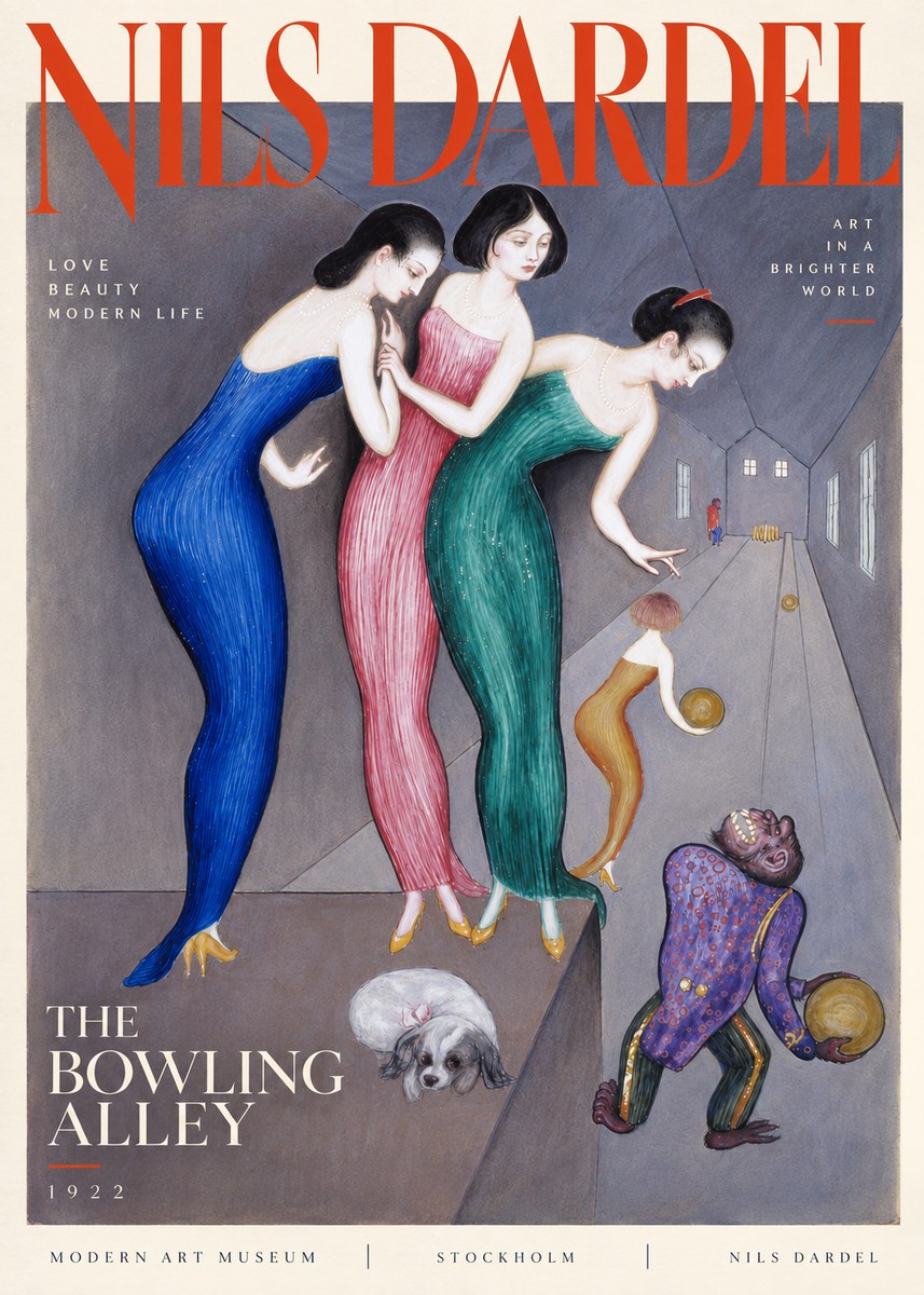 Nils Dardel Three Graces No4 - Poszter