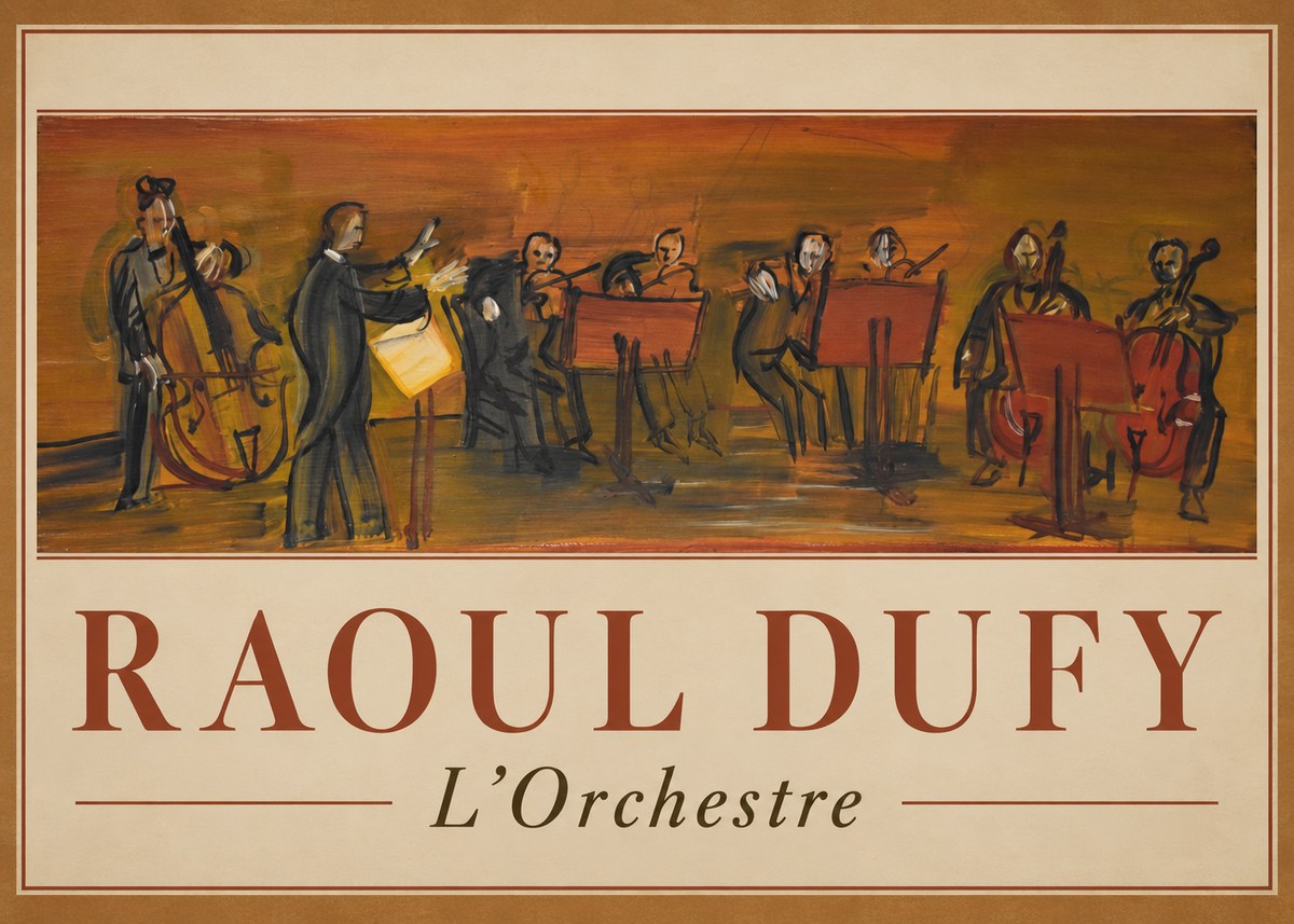 Raoul Dufy L'orchestre No1 - Poszter