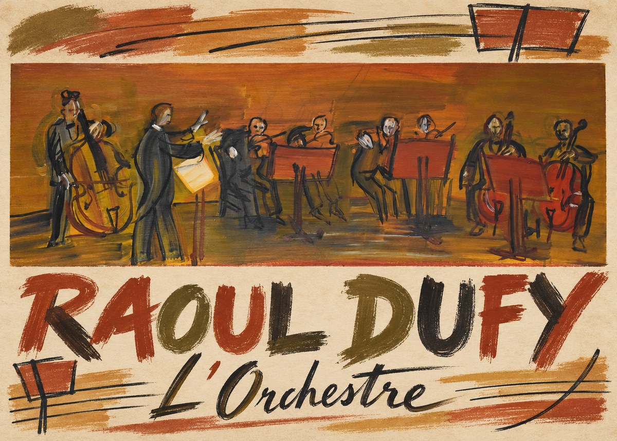 Raoul Dufy L'orchestre No3 - Poszter