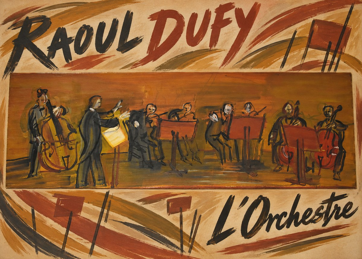 Raoul Dufy L'orchestre No5 - Poszter