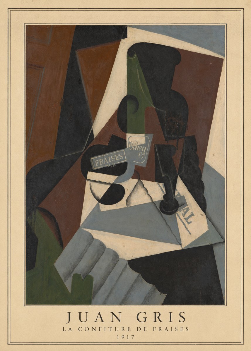 Juan Gris La Confiture De Fraises No4 - Poszter