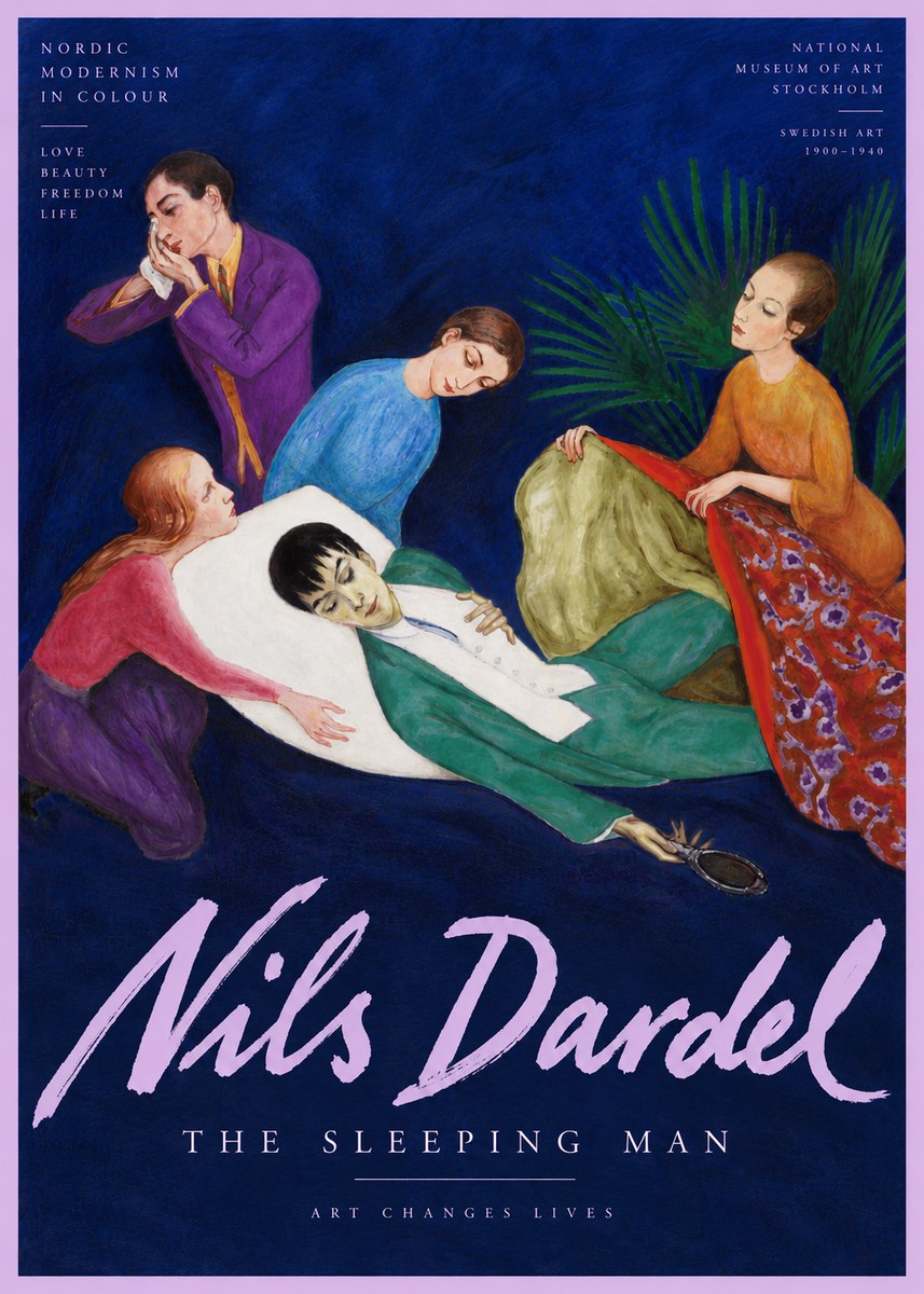 Nils Dardel The Sleeping Man No6 - Poszter