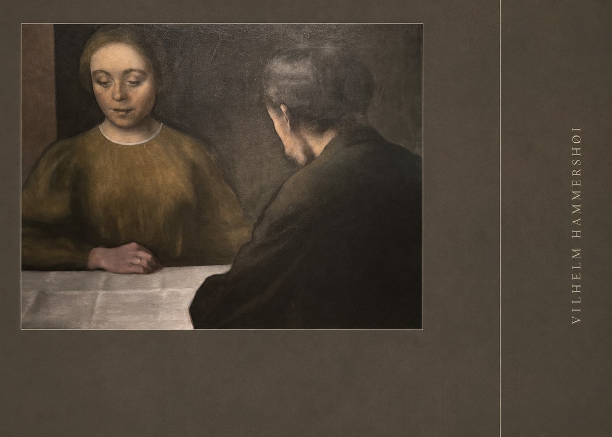 Vilhelm Hammershøi A Conversation No2 - Poszter