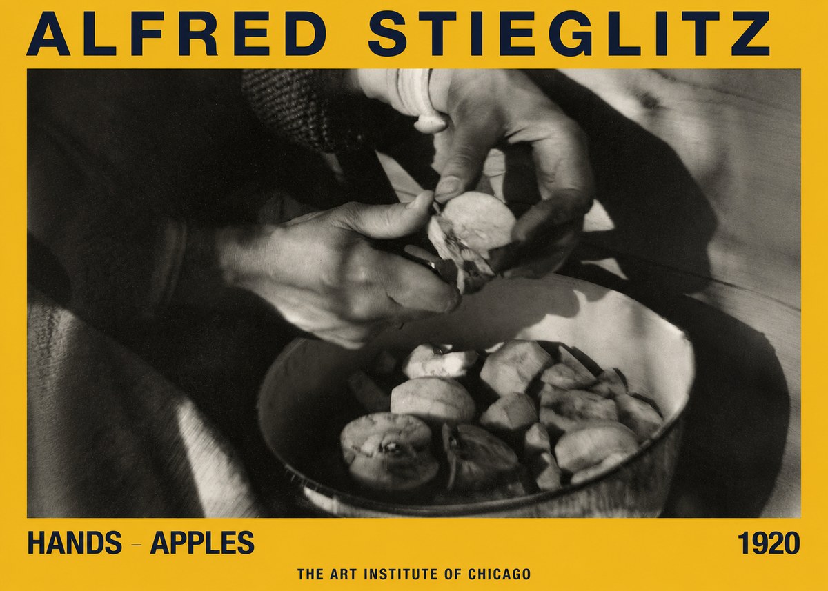 Alfred Stieglitz Hands - Apples No2 - Poszter