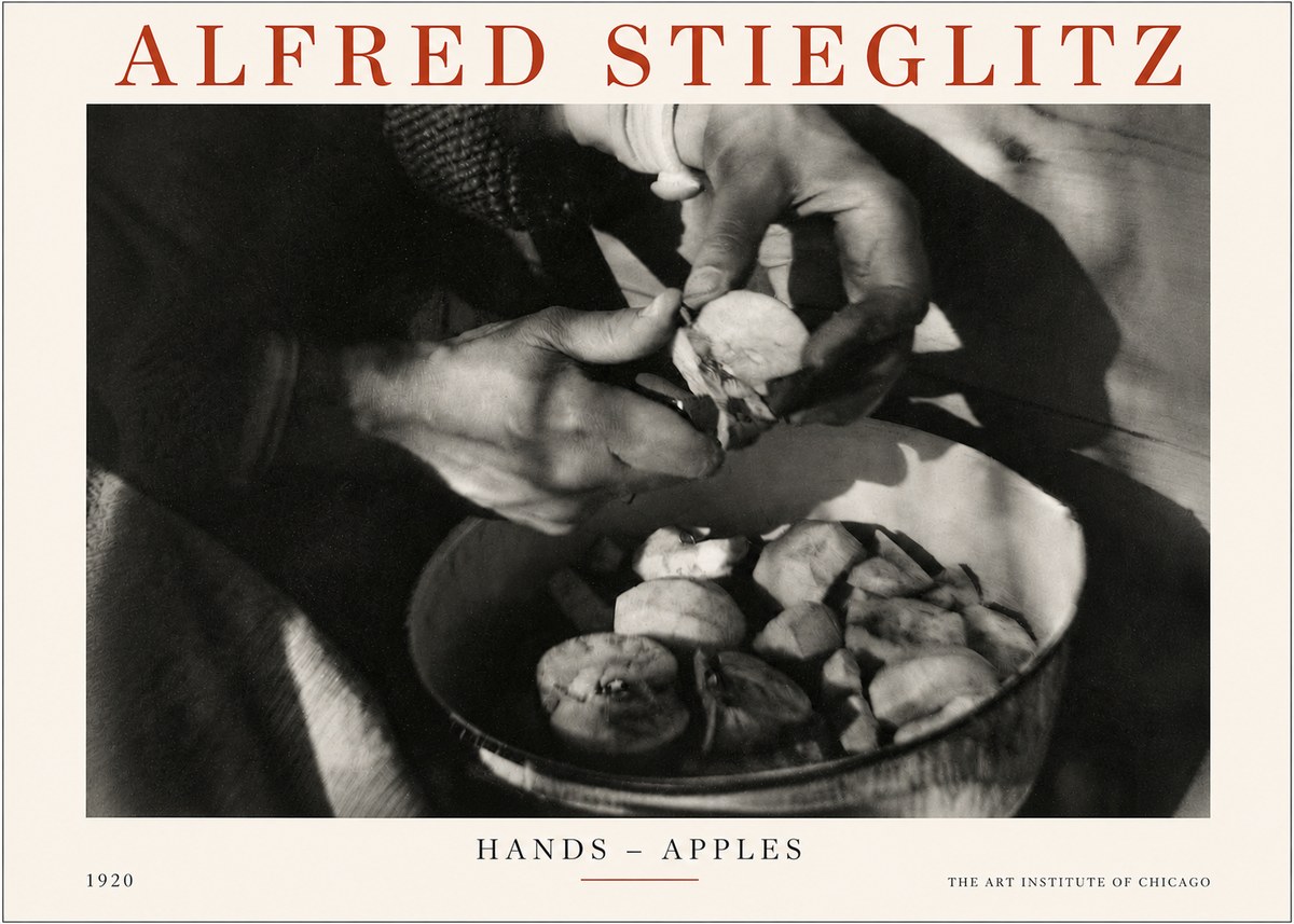 Alfred Stieglitz Hands - Apples No3 - Poszter