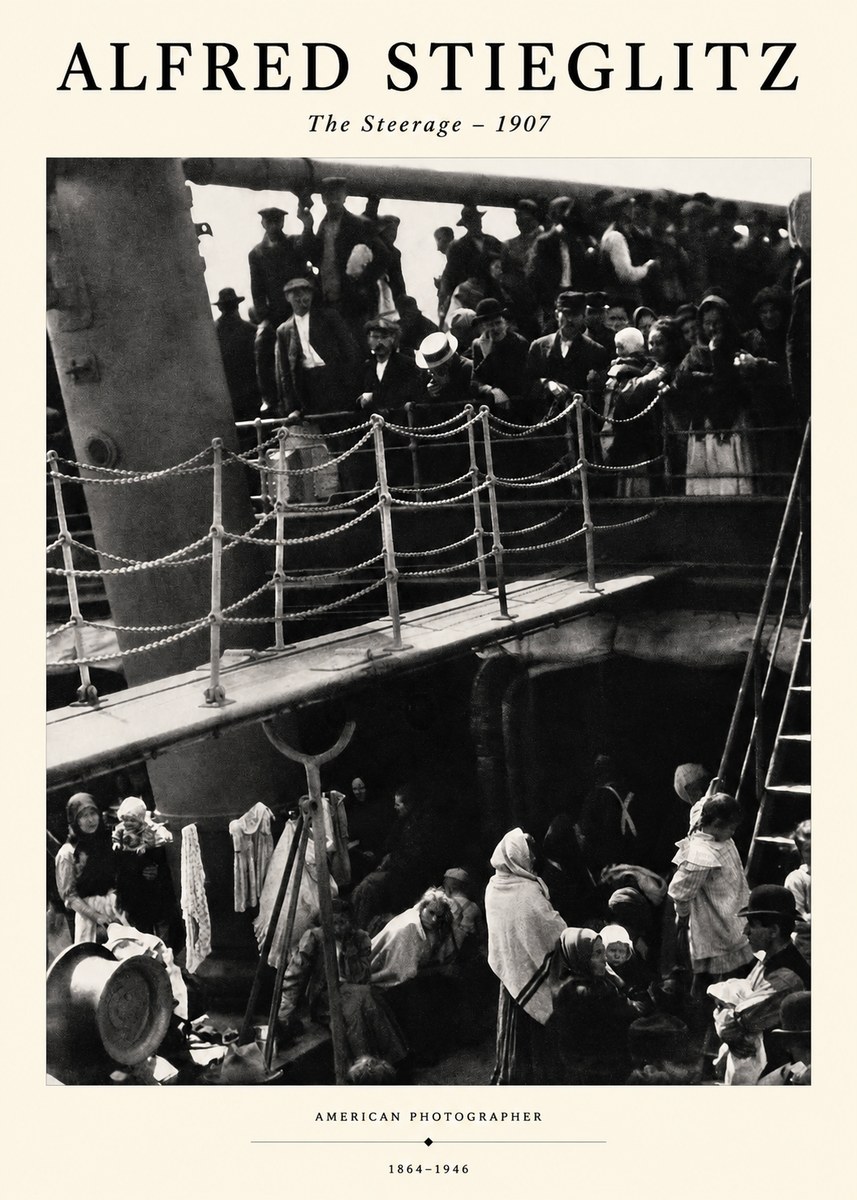 Alfred Stieglitz The Steerage – 1907 No1 - Poszter