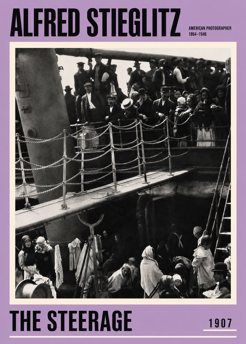 Alfred Stieglitz The Steerage – 1907 No4 - Poszter