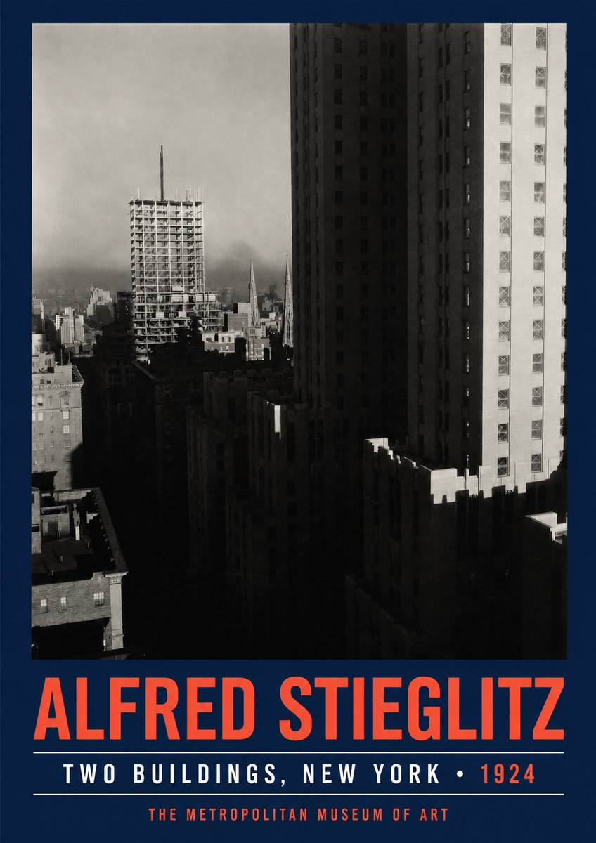 Alfred Stieglitz Two Buildings, New York No2 - Poszter