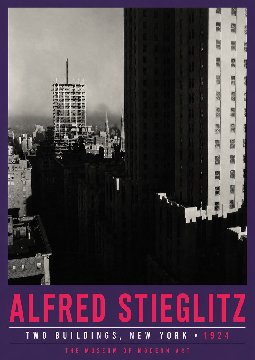 Alfred Stieglitz Two Buildings, New York No5 - Poszter