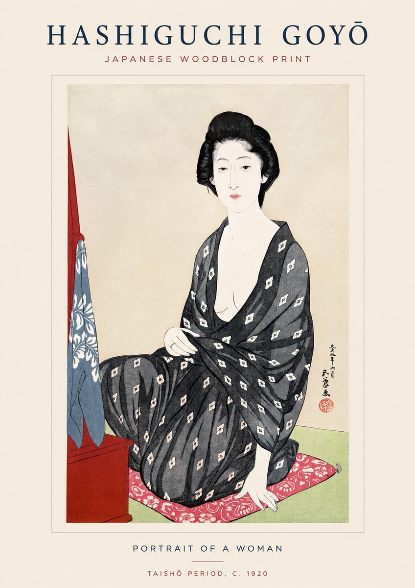 Hashiguchi Goyō Portrait of a Woman No1 - Poszter