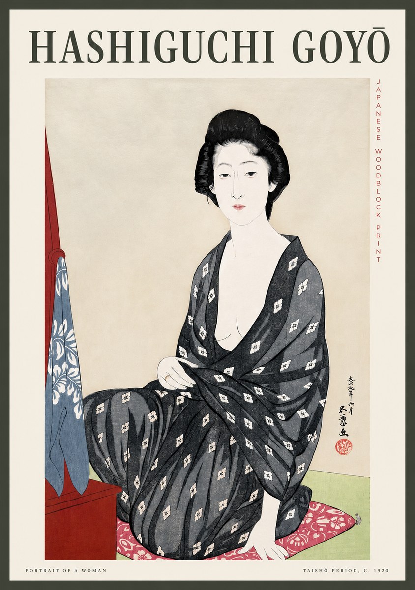 Hashiguchi Goyō Portrait of a Woman No2 - Poszter