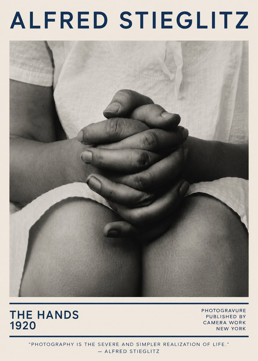 Alfred Stieglitz The Hands No5 - Poszter