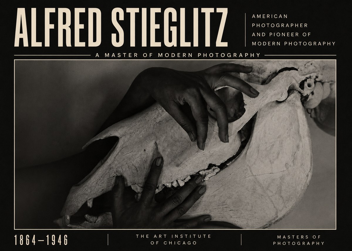 Alfred Stieglitz Georgia O'keeffe - Hands and Skull No5 - Poszter