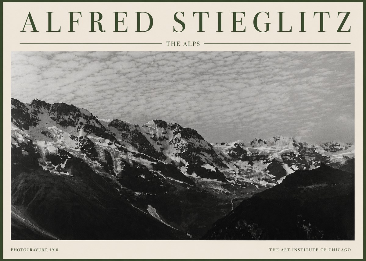 Alfred Stieglitz The Alps No3 - Poszter