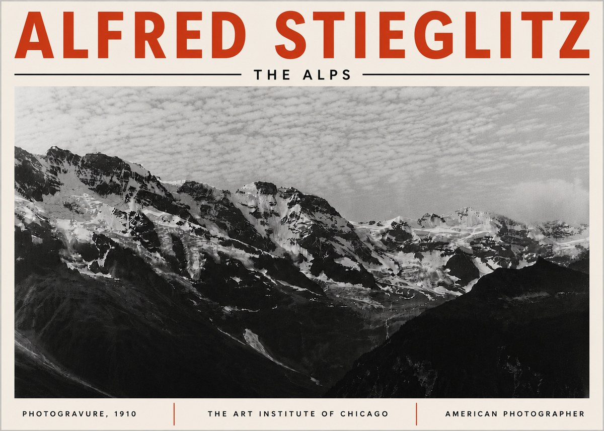 Alfred Stieglitz The Alps No6 - Poszter