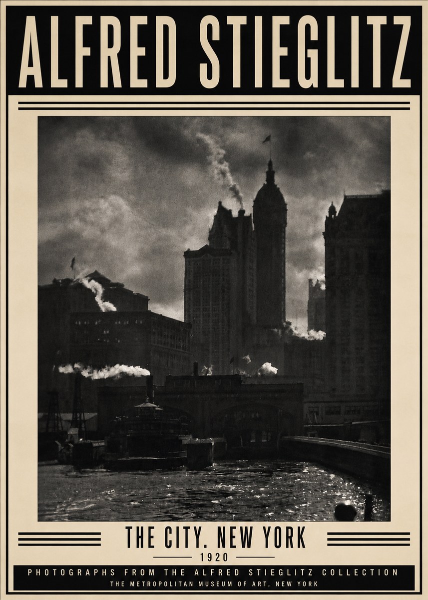 Alfred Stieglitz The City. New York No3 - Poszter