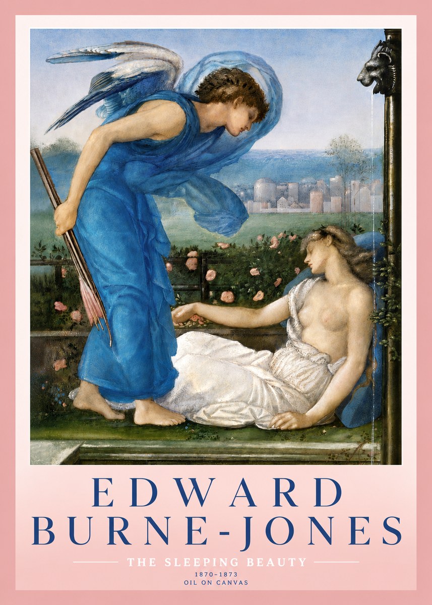 Edward Burne-Jones The Sleeping Beauty No3 - Poszter