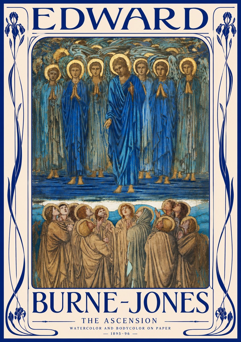 Edward Burne-Jones The Ascension No3 - Poszter