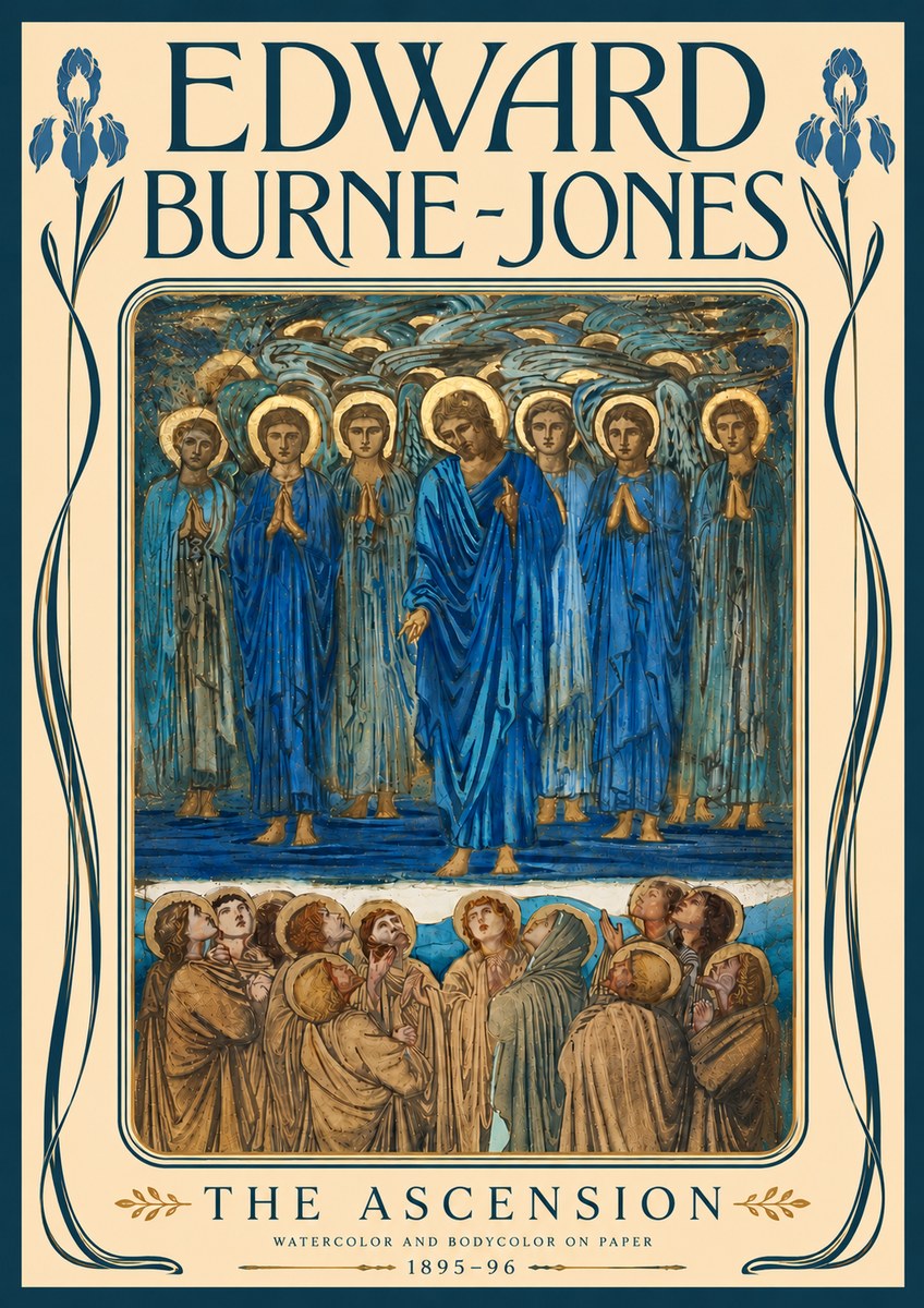 Edward Burne-Jones The Ascension No6 - Poszter