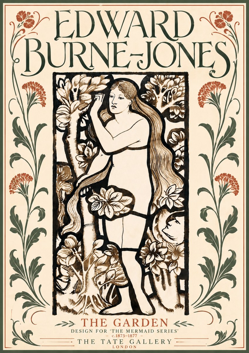 Edward Burne-Jones The Garden No5 - Poszter
