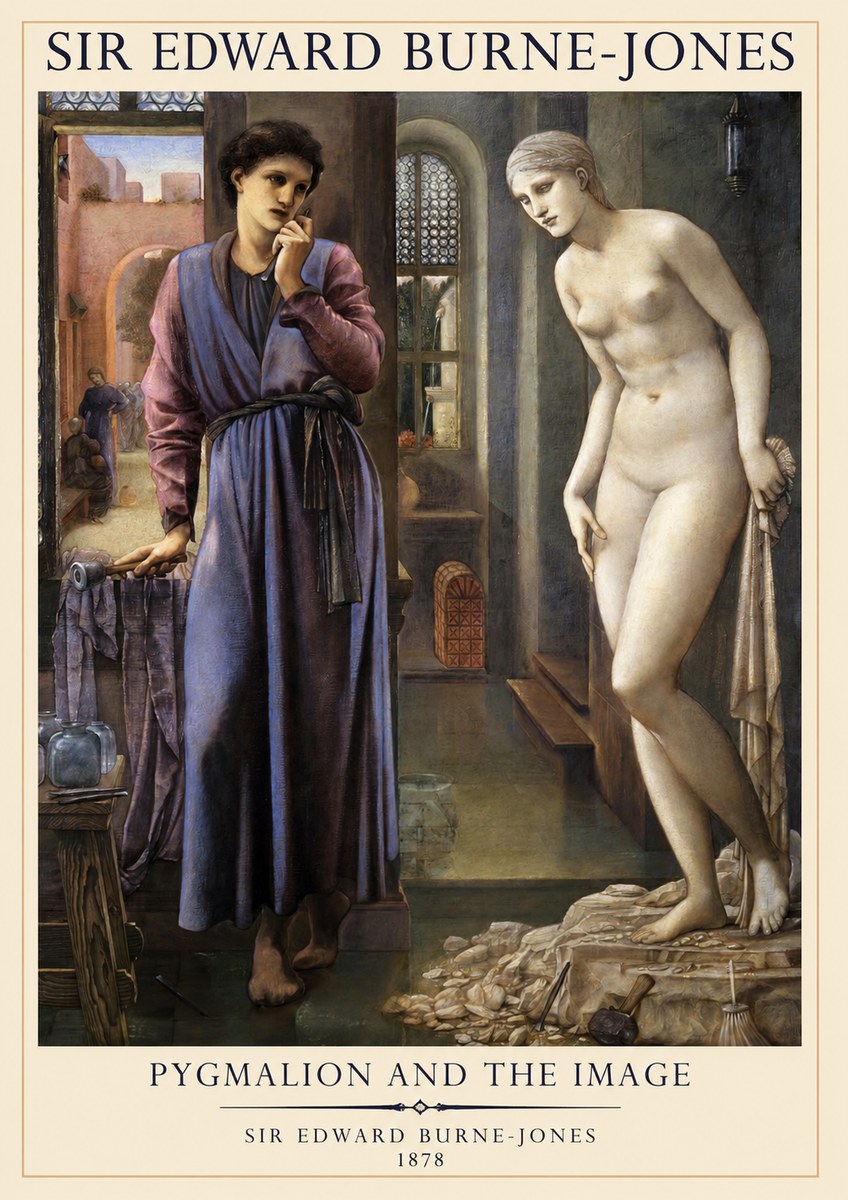 Edward Burne-Jones Pygmalion and the Image No1 - Poszter