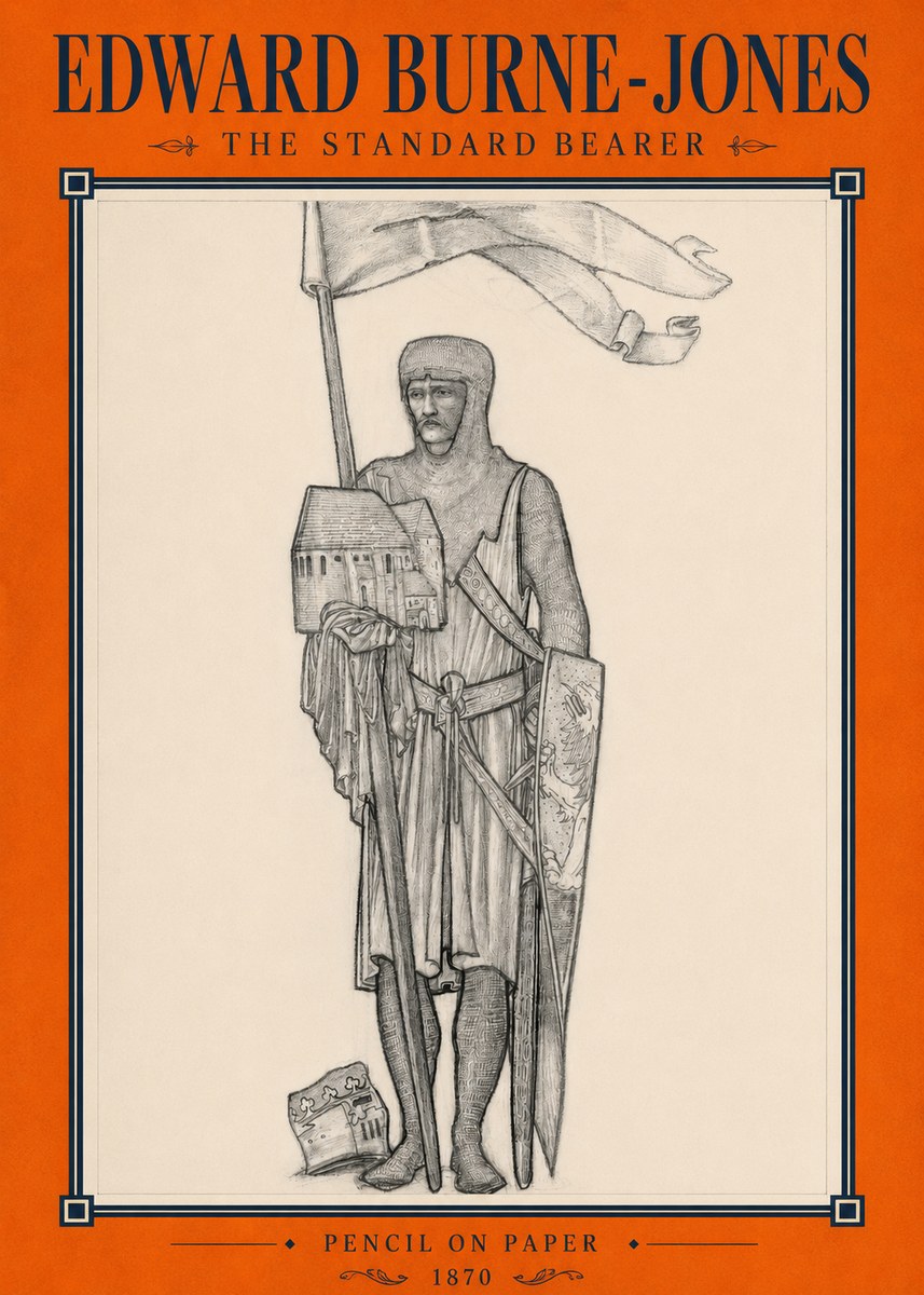 Edward Burne-Jones The Standard Bearer No2 - Poszter