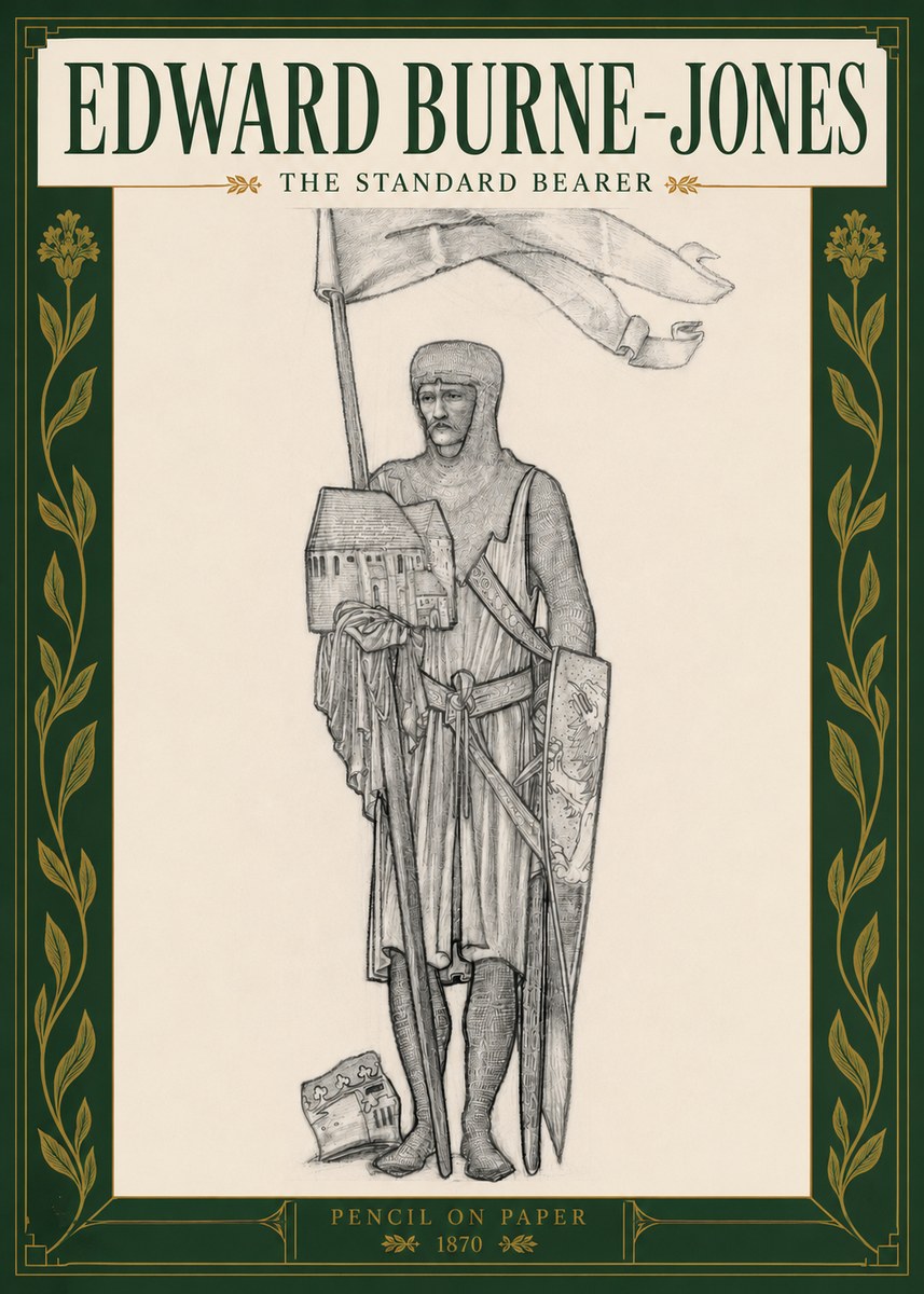 Edward Burne-Jones The Standard Bearer No3 - Poszter
