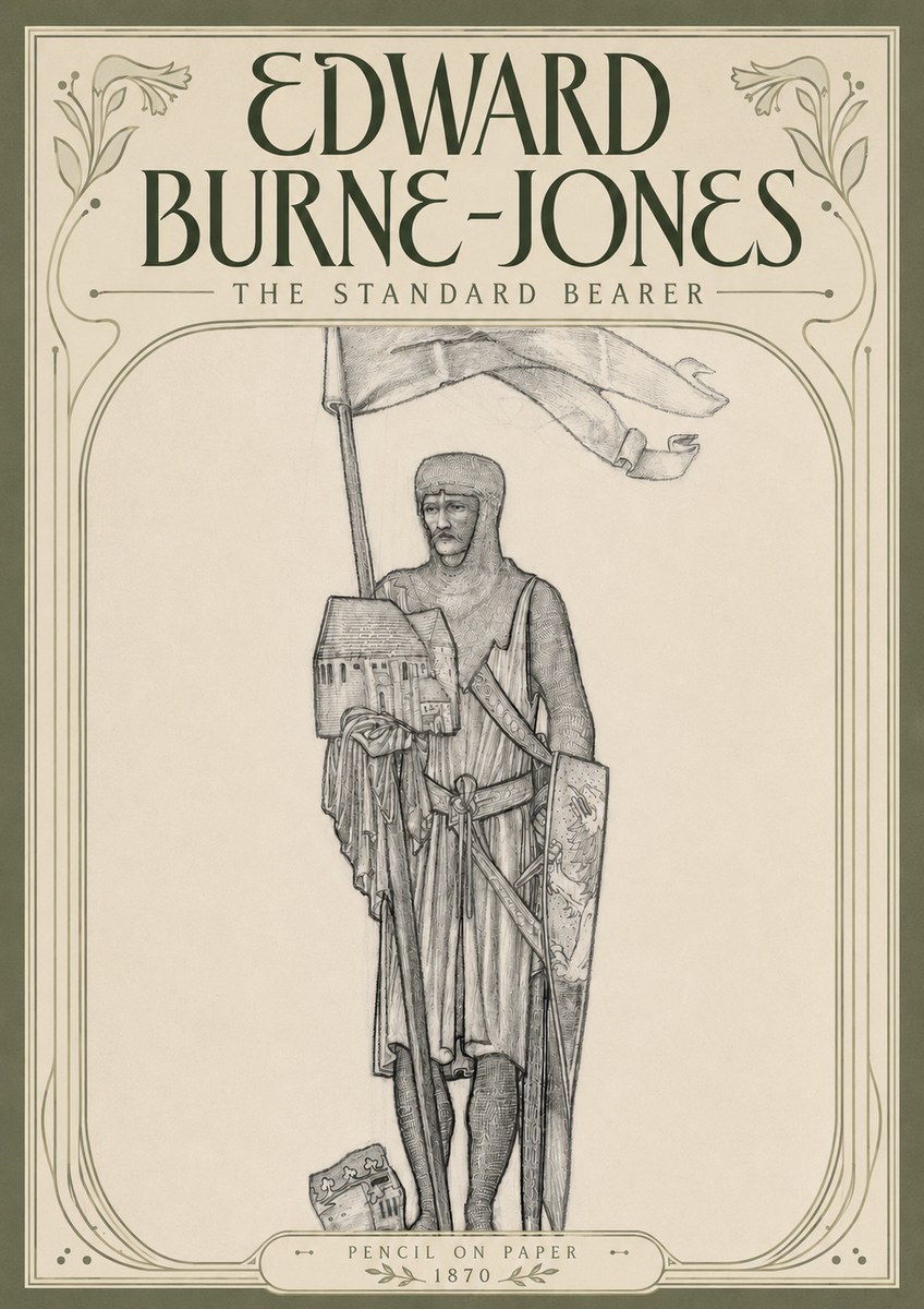 Edward Burne-Jones The Standard Bearer No4 - Poszter