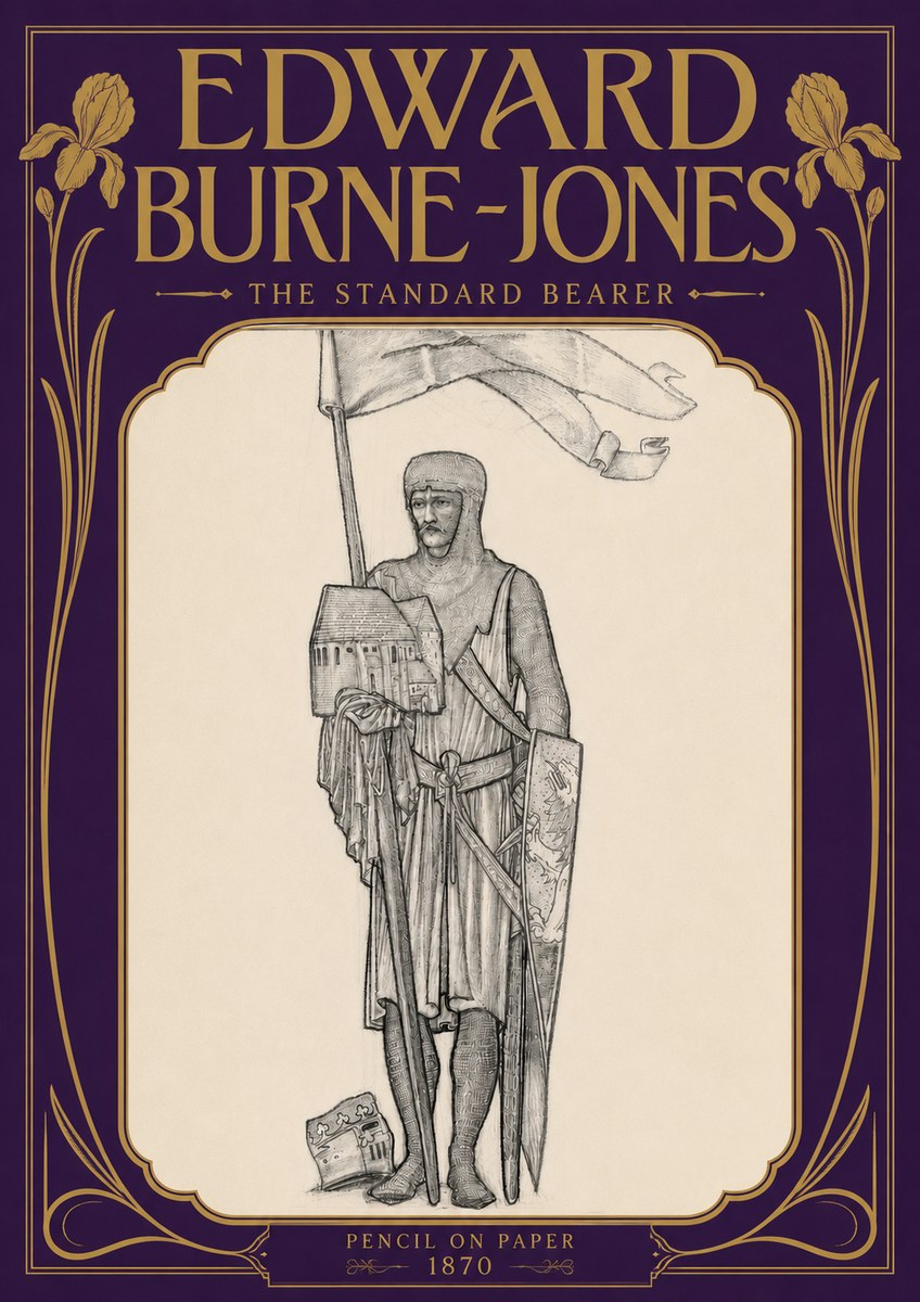 Edward Burne-Jones The Standard Bearer No5 - Poszter